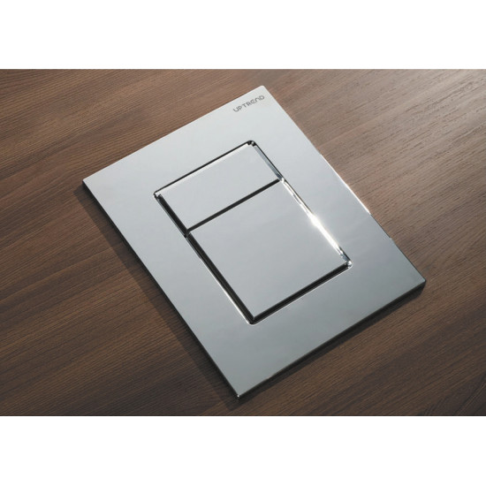 Панель змиву пластикова Koer KT-0607-01 157x198x3mm, кнопка квадратна (KR5344)