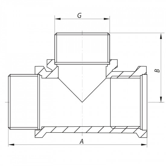 Трійник 1/2'' ВНН Koer KF.T06FMM (KF0067)
