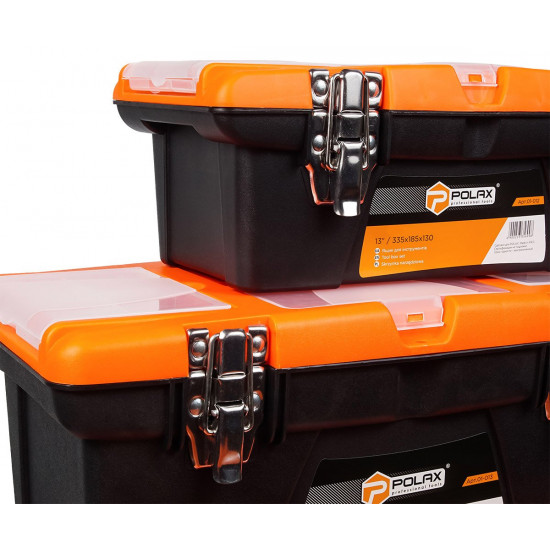 Ящик для інструментів Polax з металевим замком 13" (01-012)