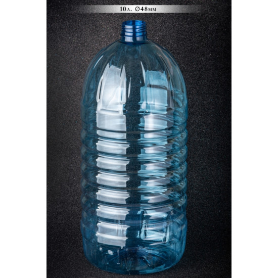 Бутель для води ПЕТ 10 л., кришка ручка в комплекті, 48 мм