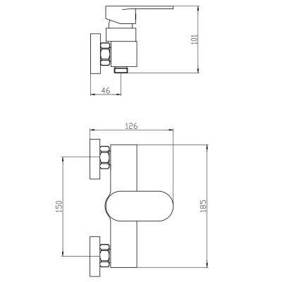 Змішувач для душа Mixxus Bruno 003 (MI6276)