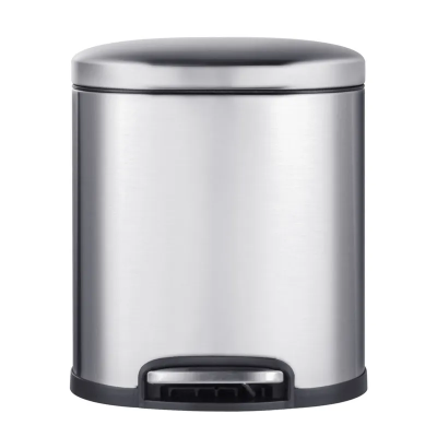 Відро для сміття з плавним закриттям овальне Mixxus Premium Topper-TC0205 SS Color 5л колір нержаві