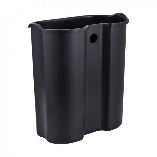 Відро для сміття з плавним закриттям овальне Mixxus Premium Topper-TC0205 SS Color 5л колір нержаві