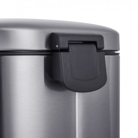 Відро для сміття з плавним закриттям овальне Mixxus Premium Topper-TC0205 SS Color 5л колір нержаві