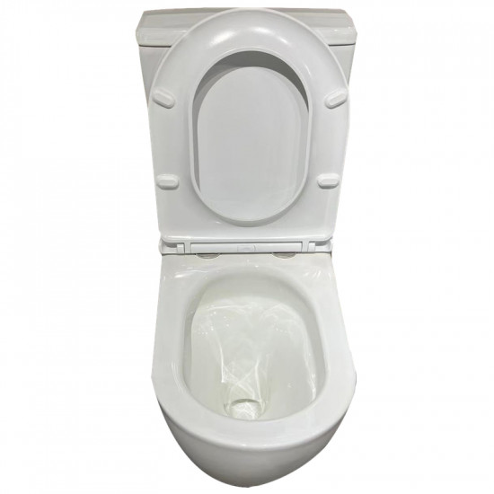 Унітаз-компакт ергономічний Koer TT-0201-T3 675x390x860mm система змиву TORNADO 3.0 (KR5613)