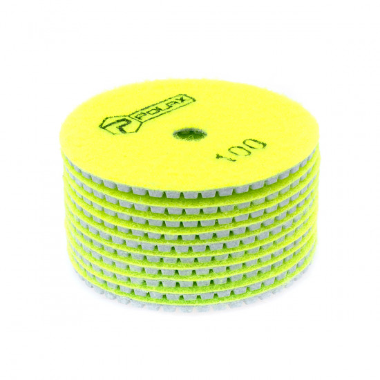 Диск алмазний Polax шліфувальний гнучкий на липучці "Черепашка" 100 мм, P100 (54-199)