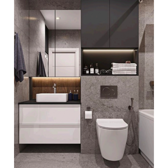 Комплект інсталяційний для унітазу Koer KT-0501-01 (з пан. змиву KT-0601-01 Хром + звукоіз.)  (KR51