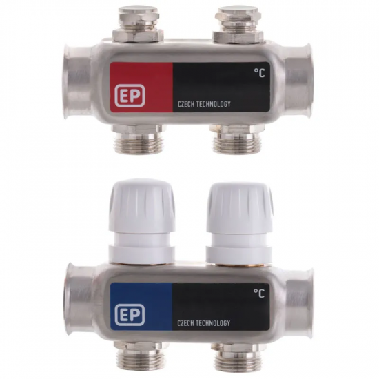 Колекторний блок з термостат. клапанами Europroduct EP.S1100-02 1"x2 (EP4989)