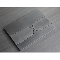 Панель змиву Koer KT-0604-07 240x160x10mm пластикова, кнопка закруглена (KR5325)