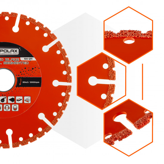 Диск алмазний універсальний сегментний Polax 125*22.2 мм (54-211)