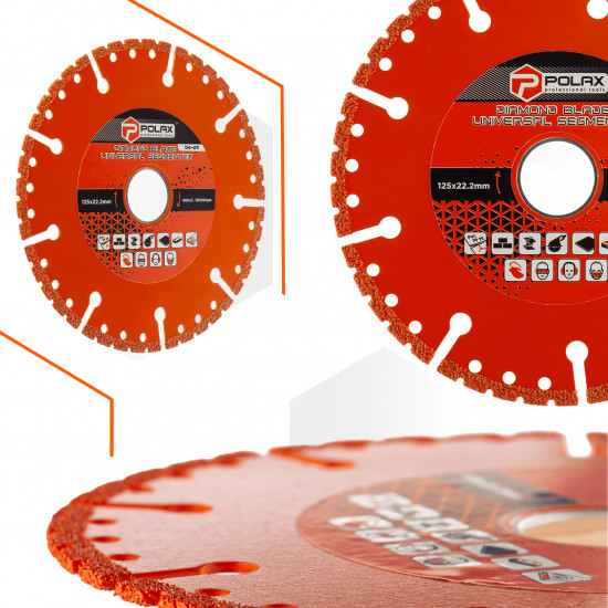 Диск алмазний універсальний сегментний Polax 125*22.2 мм (54-211)