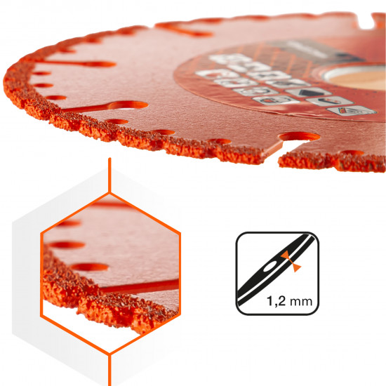 Диск алмазний універсальний сегментний Polax 125*22.2 мм (54-211)