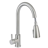 Змішувач для кухні Haiba SUS 014 з висувною лійкою (HB3898) Змішувач для кухні Haiba SUS 014 з висувною лійкою (HB3898)