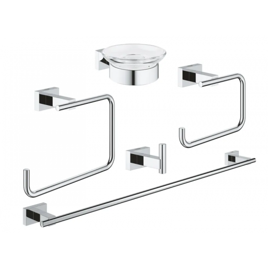 Набір аксесуарів 5 в 1 Grohe Essentials Cube New (40758001)