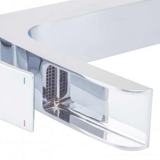 Змішувач для умивальника Koer KB-15007-01 високий водоспад (Колір хром) (KR3448)