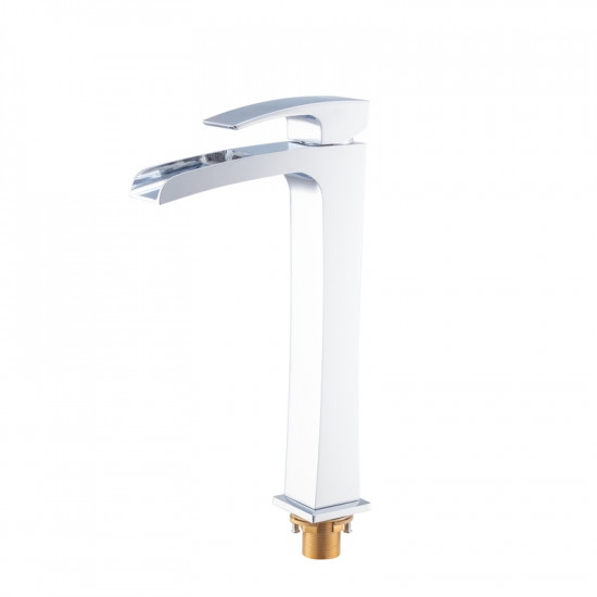 Змішувач для умивальника Koer KB-15007-01 високий водоспад (Колір хром) (KR3448)