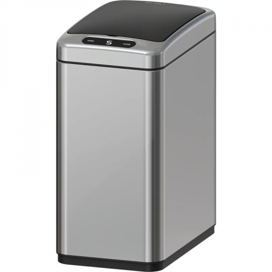 Відро для сміття сенсорне прямокутне Koer TC-020408-02 8 л колір нержавійка (KR5588)