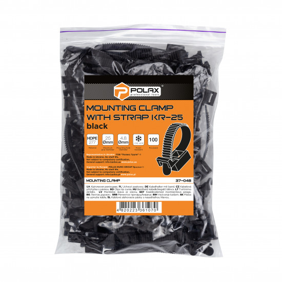 Кріплення ремінцеве Polax КР-25 чорний (37-048)
