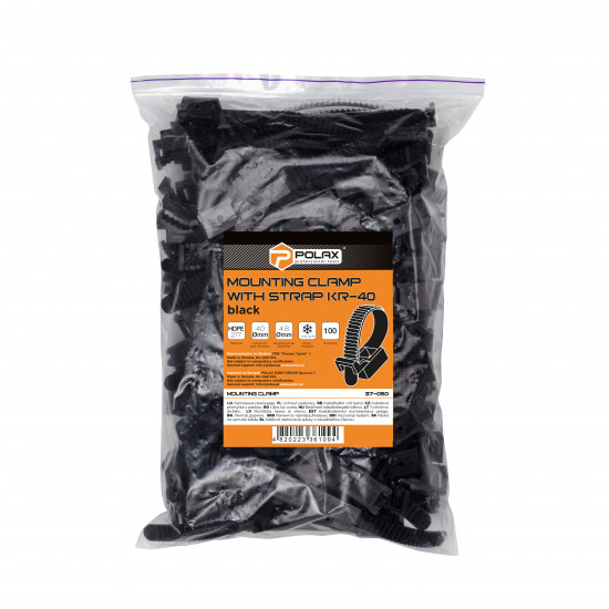 Кріплення ремінцеве Polax КР-40 чорний (37-050)