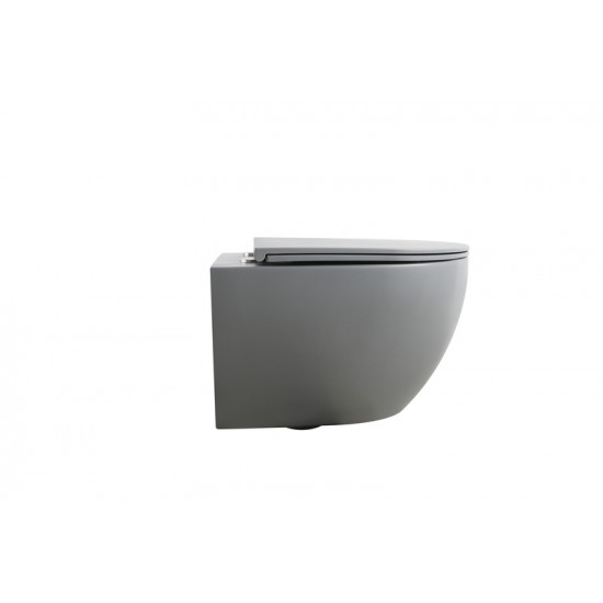 Комплект унітаз з інсталяцією для унітазу Mixxus Premium ELLIPSE-SET-2101 GRAY система змиву TORNAD