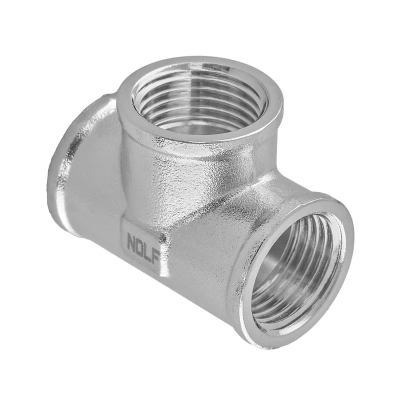 Трійник Nolf NFC.T06F-N-1/2''FFF нікельований (NF3091)