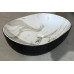 Раковина накладна MIXXUS PREMIUM ELLIPSE-0105 MARBLE-BLACK 600х400х150mm (MP6565)