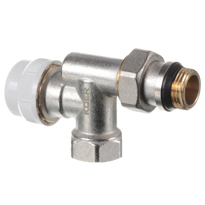 Кран термостатичний осьовий з системою "антипротікання" кутовий Koer KR.931-Gi - 1/2x1/2 (KR3064) Кран термостатичний осьовий з системою "антипротікання" кутовий Koer KR.931-Gi - 1/2x1/2 (KR3064)