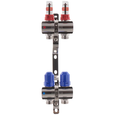 Коллекторный блок с расходомерами Koer KR.1110-02 1"x2 ways (KR2639)