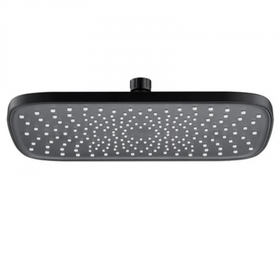Верхній душ Mixxus SH-18-OH Black (300x200 мм) (LE2791)