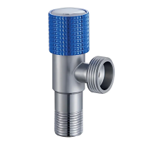 Кран для подключения сантехнических приборов Mixxus VAL-10-1/2x3/4 из нерж. стали SUS304 (синий) (MI7099)