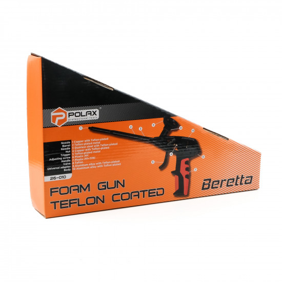 Пістолет для піни Polax з повним тефлоновим покриттям Beretta Profi (26-010)