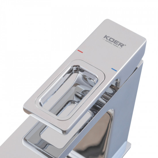 Змішувач для умивальника KOER KB-10009-01 (Колір хром) (KR3498)