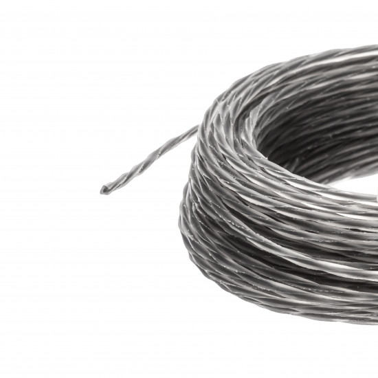 Жилка для тримера "Кручений квадрат з кордом" 1,65 мм Polax 15 м (70-083)