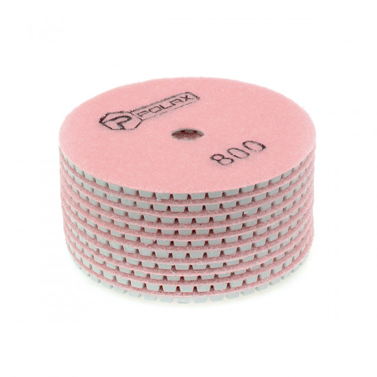 Диск алмазний Polax шліфувальний гнучкий на липучці "Черепашка" 100 мм, P800 (54-205) Диск алмазний Polax шліфувальний гнучкий на липучці "Черепашка" 100 мм, P800 (54-205)