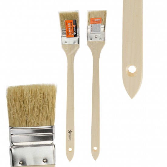 Пензель радіаторний Polax 2" тип "Стандарт" змішаний ворс, дерев\'яна ручка (13-003) Пензель радіаторний Polax 2" тип "Стандарт" змішаний ворс, дерев\'яна ручка (13-003)