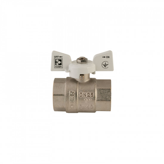 Кран кульовий Koer 1" ГГМ (KR.217.W) білий (KR0180)