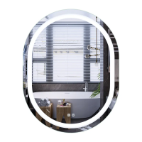 Зеркало Mixxus Premium ELLIPSE MV05-90x70-REVERSE (LED Touch, Anti-fog, диммер (3-6,5kK)) (MP6644)