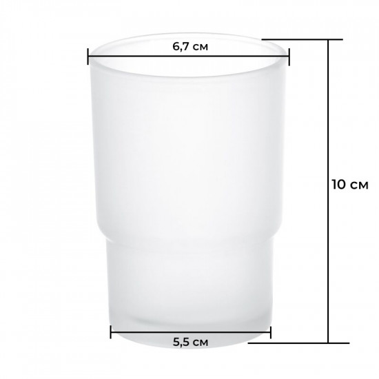 Стакан для ванної кімнати Zerix LR752 (LL1481)