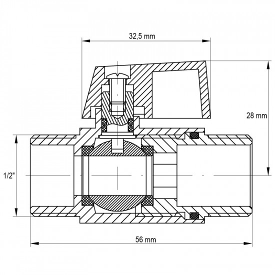 Кран "міні" 1/2" ШШМ Koer KR.402 (KR0157)