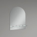 Зеркало настенное Zerix LAGUNA MRZ03-500x700x110 прямоугольное с дугообразным верхом и полкой (ZX5622)