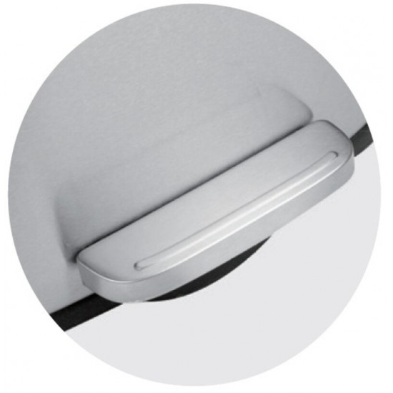 Відро для сміття з плавним закриттям прямокутне Mixxus Bevel-TC0112 SS Color 12л колір наржавійка (