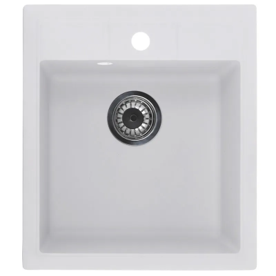 Мийка кухонна Zerix ZS-4651S-01 Біла (ZX4563)