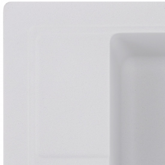 Мийка кухонна Zerix ZS-4651S-01 Біла (ZX4563)