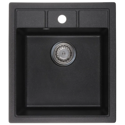 Мийка кухонна Zerix ZS-4651S-03 Чорна (ZX4564)