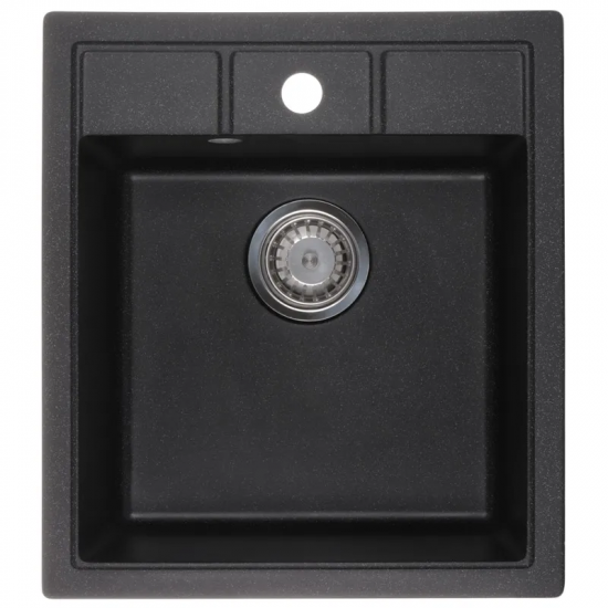 Мийка кухонна Zerix ZS-4651S-03 Чорна (ZX4564)