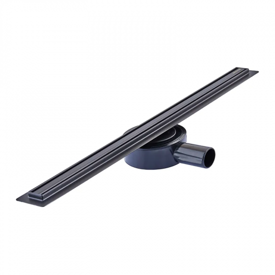 Душовий трап з нерж. сталі SUS304 Mixxus Drain-05-60-Slim Black (30x600 мм) (Чорний) (MI6169)