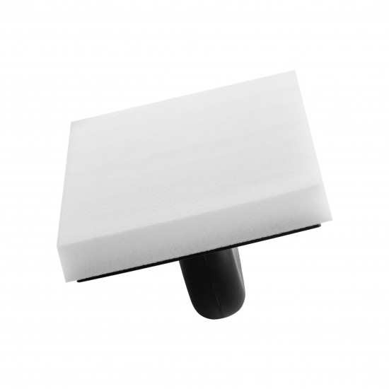 Терка з пластику з товстою білою губкою 130x270х20 мм. Polax (100-455)