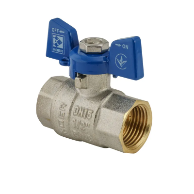 Кран кульовий Koer 1/2" ГГМ (KR.217.B) синій (KR2719)