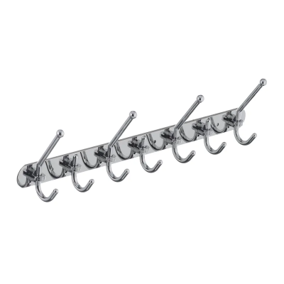 Вішалка для рушників у ванну з 7-а гачками ZERIX LR201-7 (LL1416)