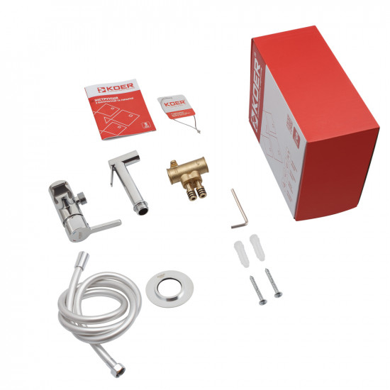 Змішувач для гігієнічного душу Koer KB-23029-01 Колір хром (KR5484)